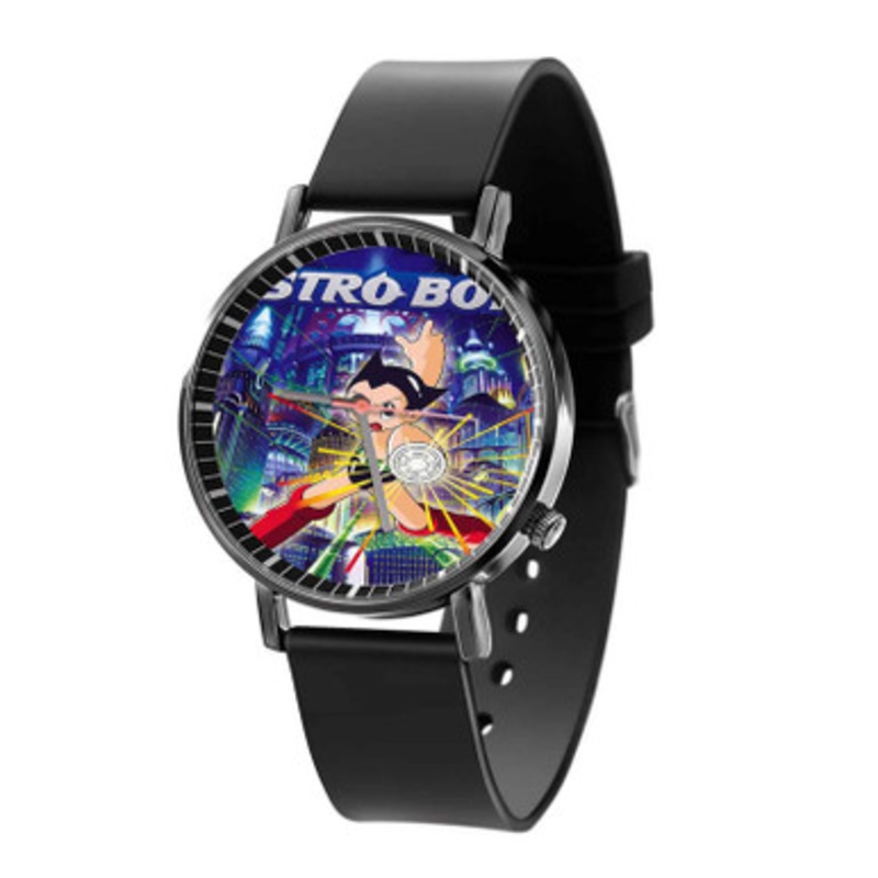 Astro Boy Art Black Quartz Watch Unisex With Premium Gift Box