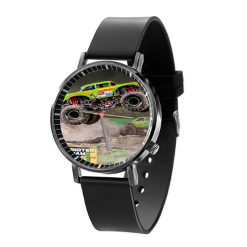 Avenger Monster Jam Truck Black Quartz Watch Unisex With Premium Gift Box