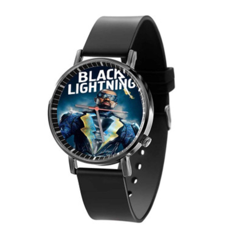 Black Lightning Art Unisex Quartz Watch With Premium Gift Box