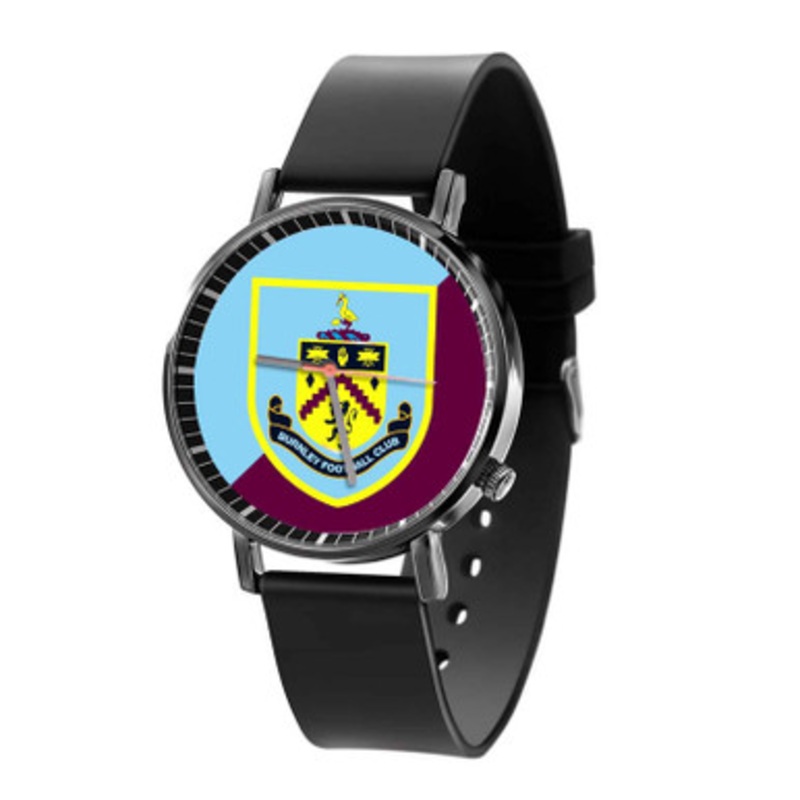 Burnley FC Black Quartz Watch Unisex With Premium Gift Box