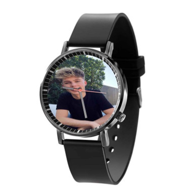 HRVY Black Quartz Watch With Premium Gift Box for Unisex