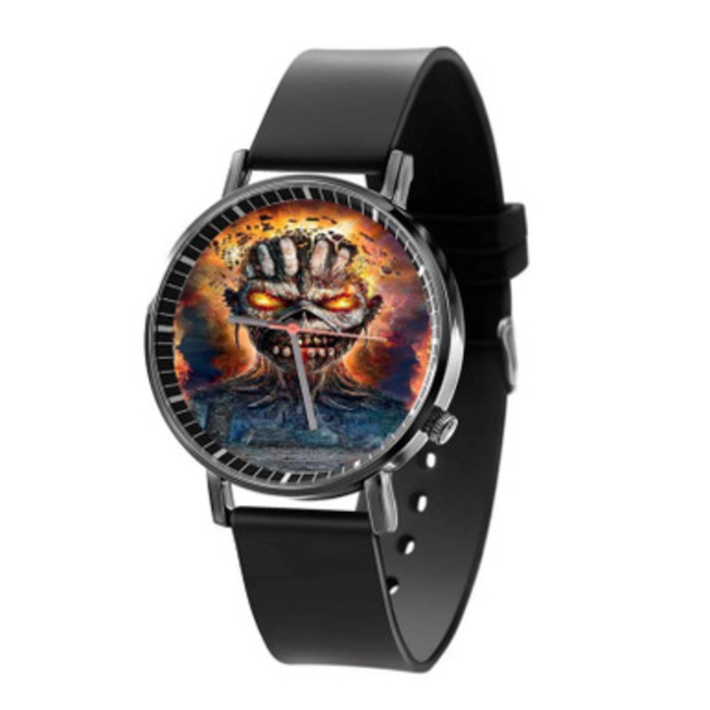 Iron Maiden Ruins Monster Unisex Black Quartz Watch With Premium Gift Box