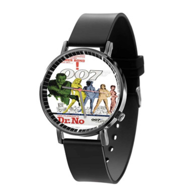 James Bond 007 Dr No Black Quartz Watch Unisex With Premium Gift Box