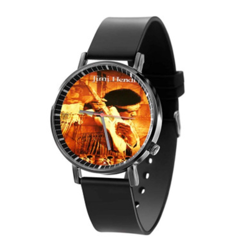 Jimi Hendrix Arts Unisex Black Quartz Watch With Premium Gift Box