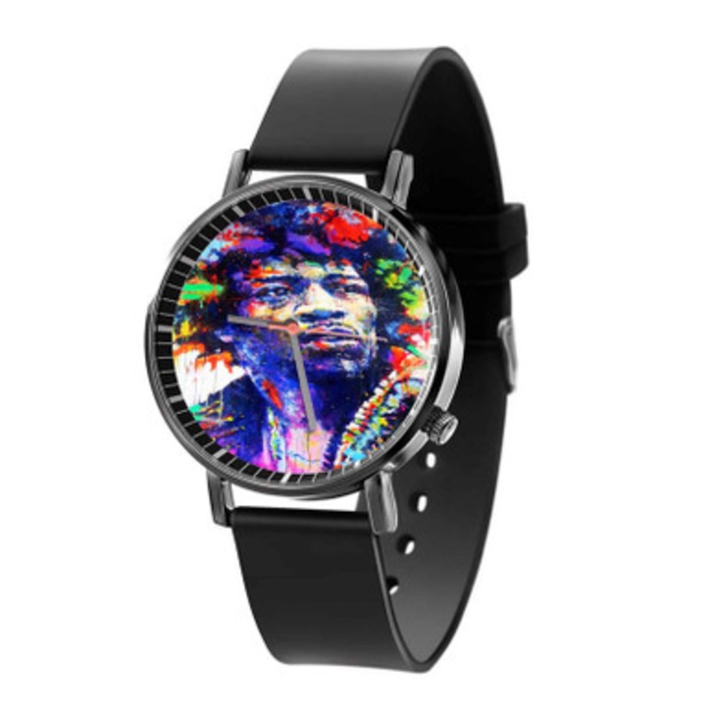 Jimi Hendrix Music Black Quartz Watch Unisex With Premium Gift Box