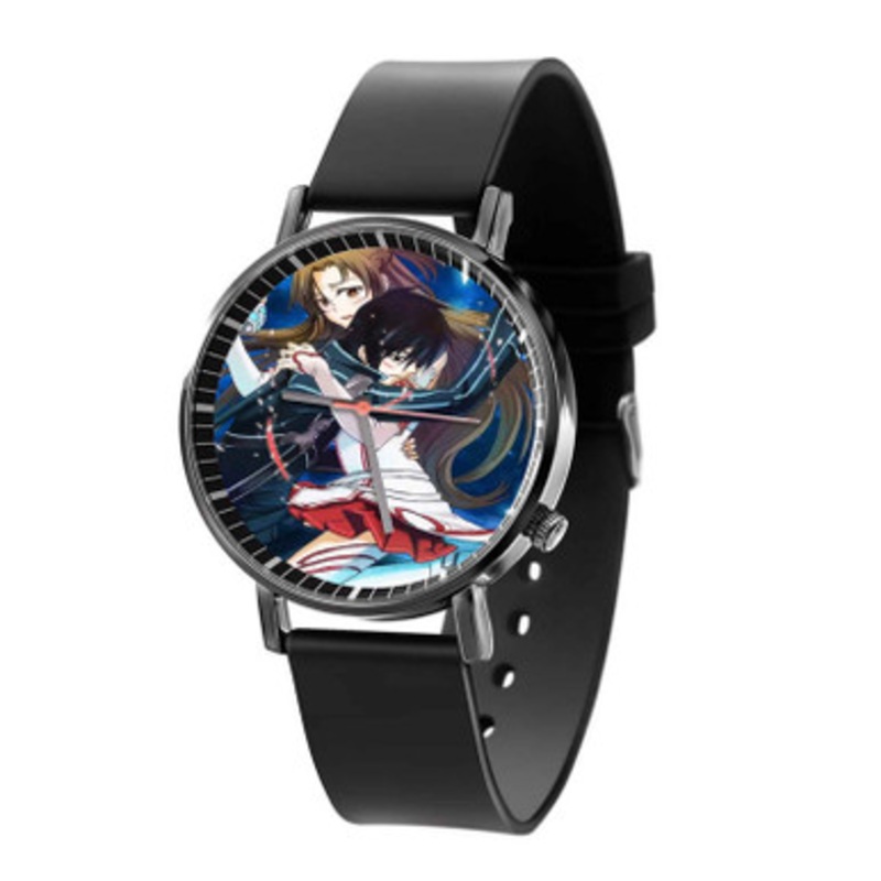 Kirito Asuna Sword Art Online Unisex Black Quartz Watch With Premium Gift Box