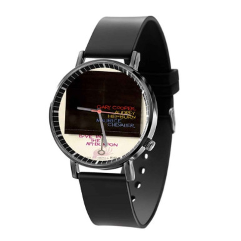 Love in the Afternoon Unisex Black Quartz Watch With Premium Gift Box