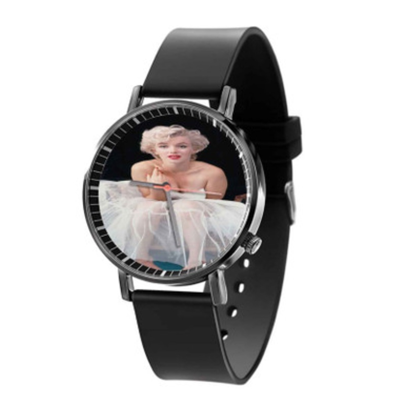 Marilyn Monroe Black Quartz Watch Unisex With Premium Gift Box