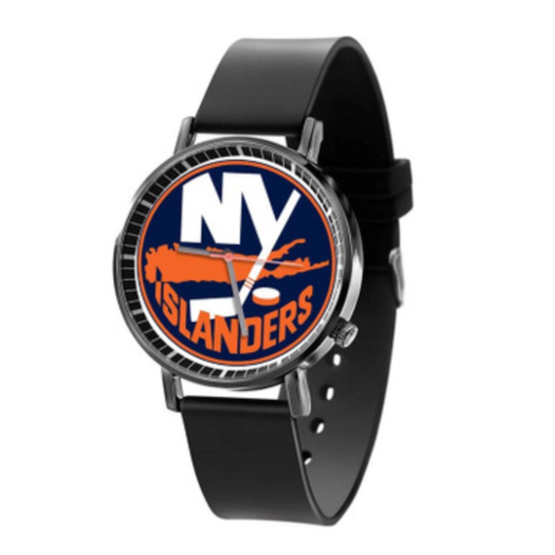 New York Islanders NHL Black Quartz Watch Unisex With Premium Gift Box