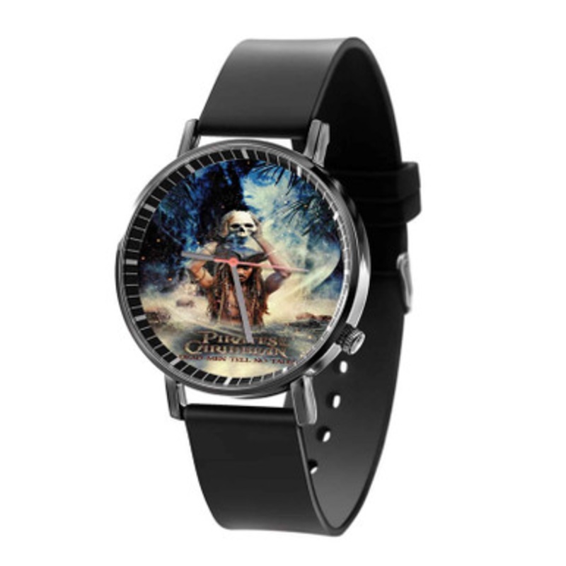 Pirates of the Caribbean Dead Men Tell No Tales Unisex Black Quartz Watch With Premium Gift Box