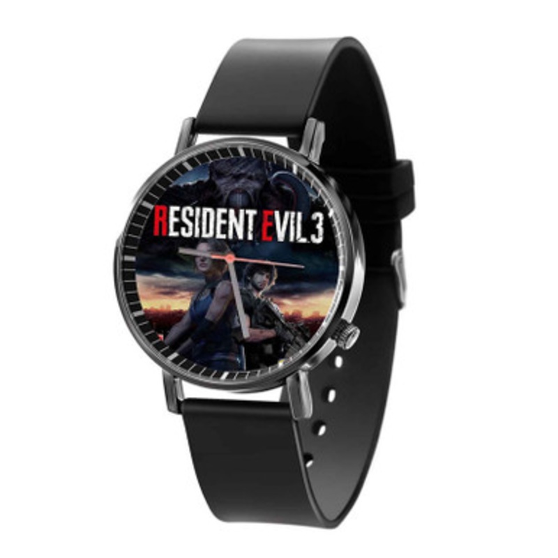 Resident Evil 3 Black Quartz Watch Unisex With Premium Gift Box