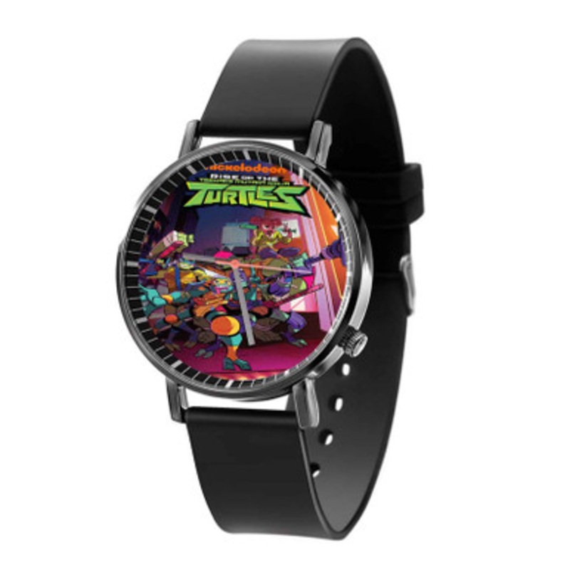 Rise of the Teenage Mutant Ninja Turtles Black Quartz Watch Unisex With Premium Gift Box