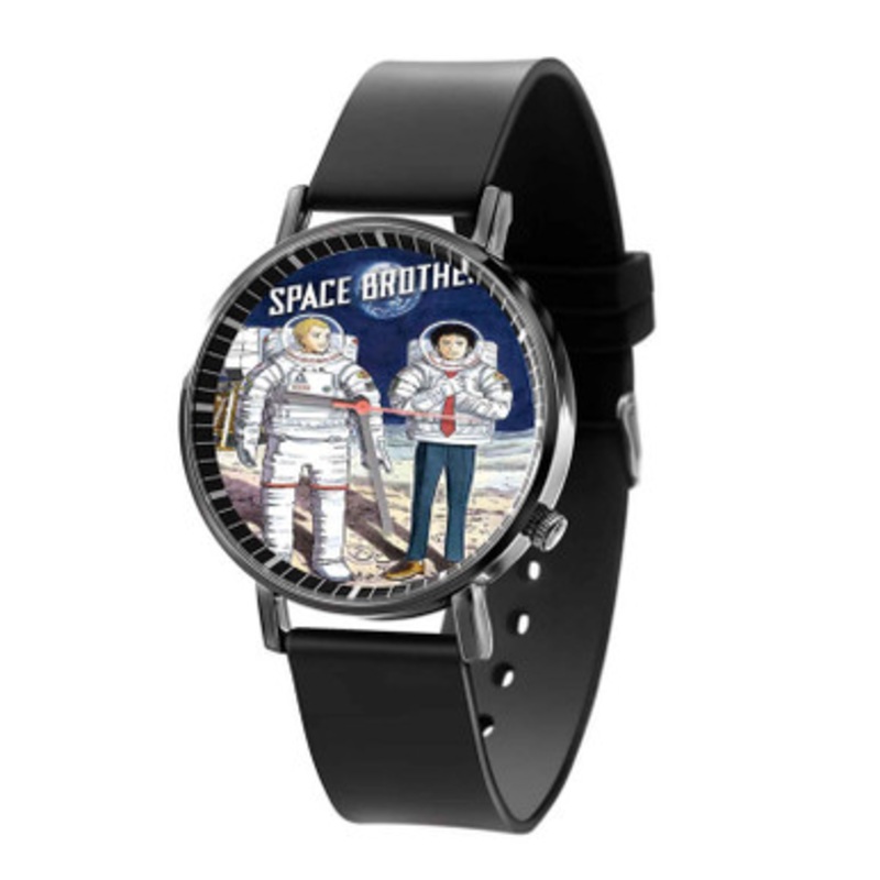Space Brothers Black Quartz Watch Unisex With Premium Gift Box