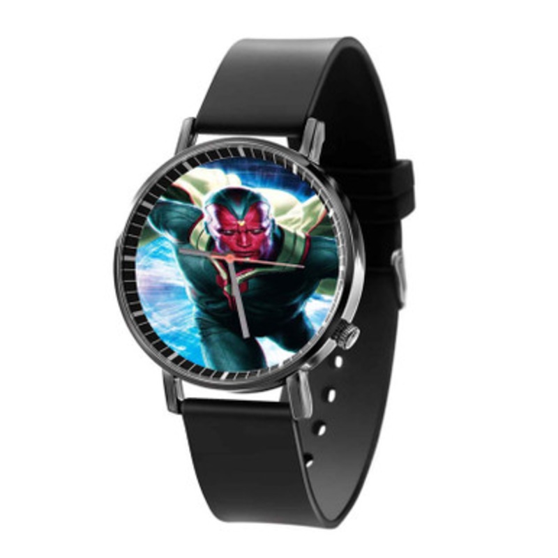 Vision The Avengers Black Quartz Watch Unisex With Premium Gift Box