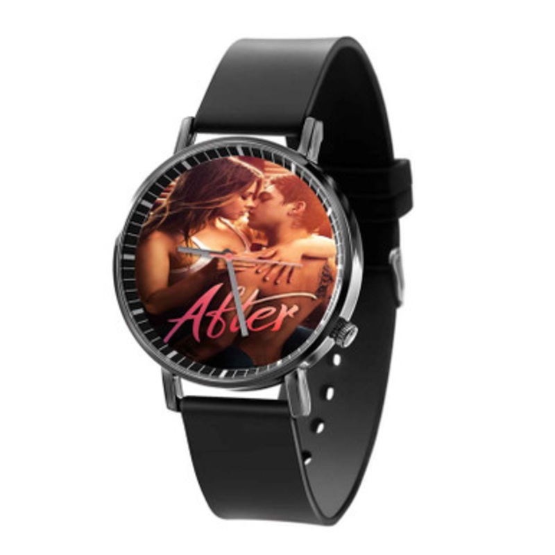 After Movie Black Quartz Watch Unisex With Premium Gift Box