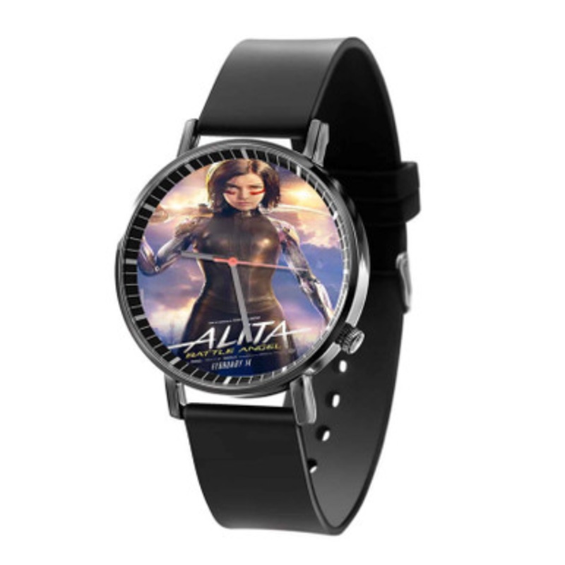 Alita Battle Angel Art Black Quartz Watch Unisex With Premium Gift Box