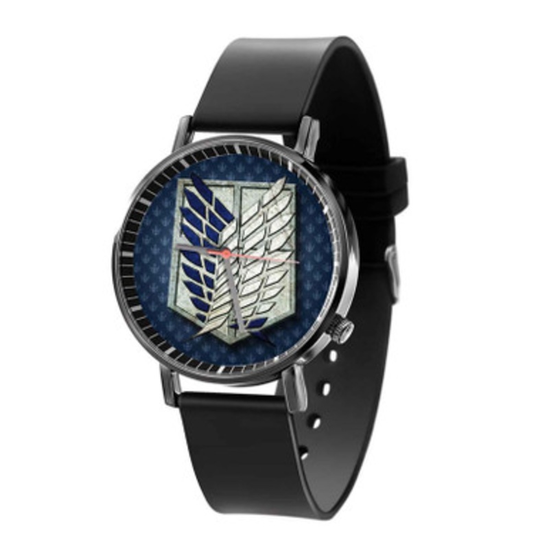 Attack On Titan Survey Corps Unisex Black Quartz Watch With Premium Gift Box