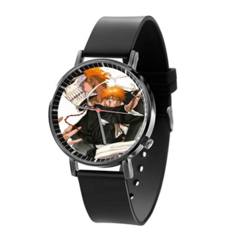 Bleach Ichigo Kurosaki Two Mask Black Quartz Watch Unisex With Premium Gift Box