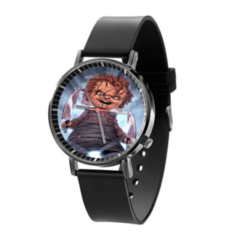 Chucky Black Quartz Watch Unisex With Premium Gift Box