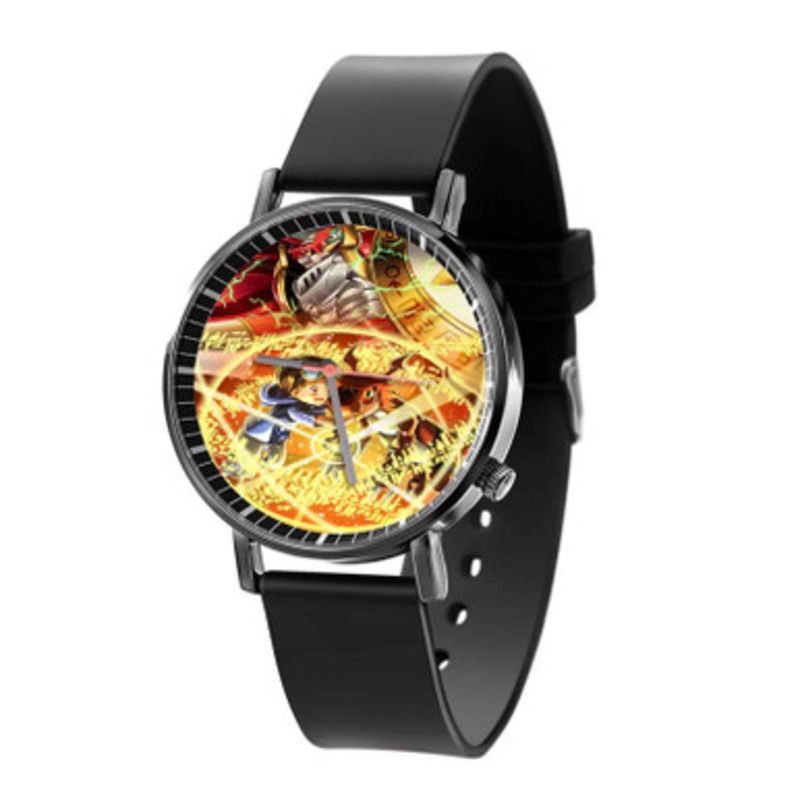 Digimon Tamers Guilmon Black Quartz Watch Unisex With Premium Gift Box