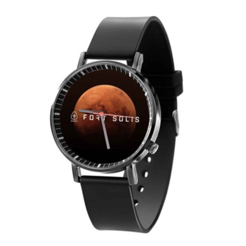 Fort Solis Black Quartz Watch With Premium Gift Box for Unisex