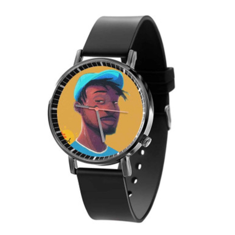 Isaiah Rashad Lil Sunny Tour Black Quartz Watch Unisex With Premium Gift Box