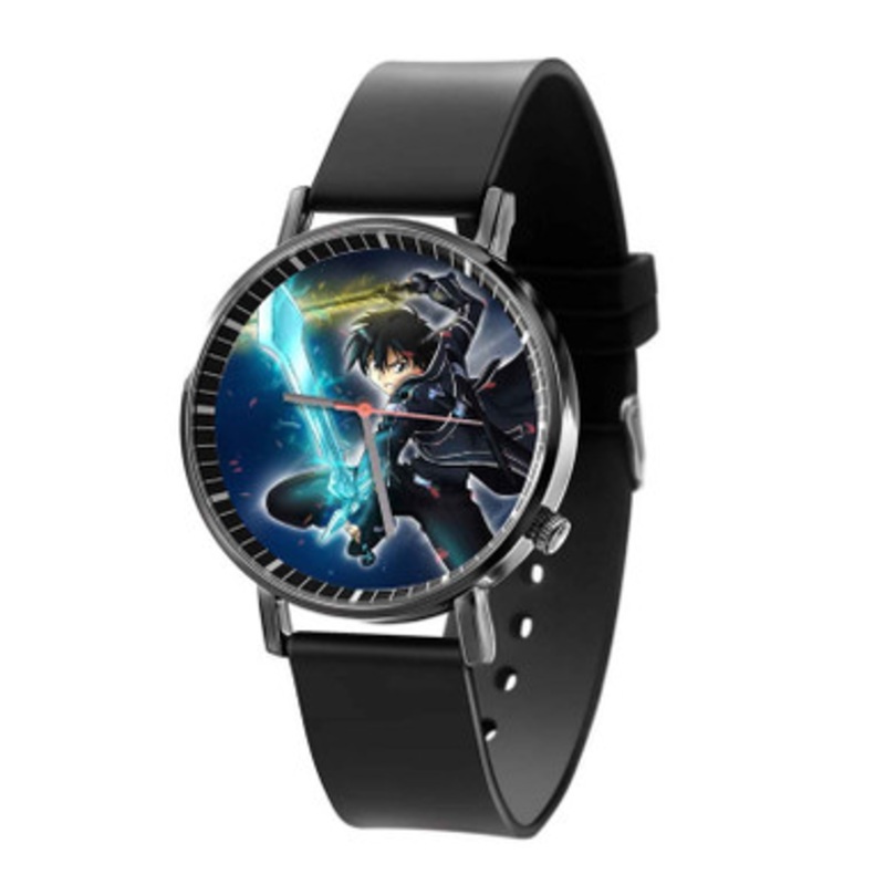 Kirito Sword Art OnlineAnime Black Quartz Watch Unisex With Premium Gift Box