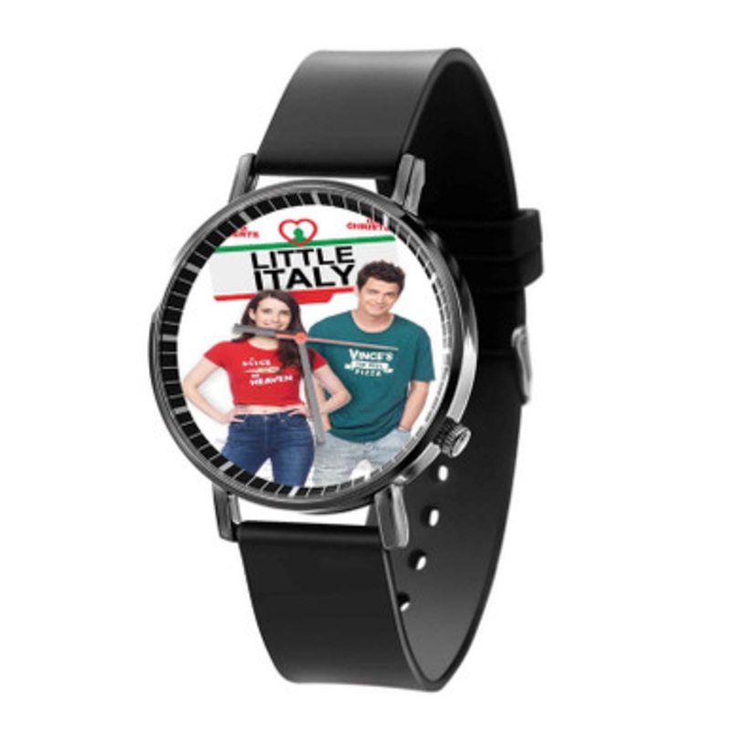 Little Italy Unisex Black Quartz Watch With Premium Gift Box