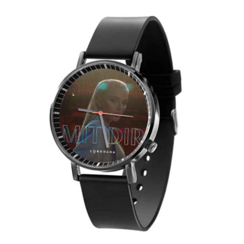 Loredana Mit Dir Black Quartz Watch Unisex With Premium Gift Box