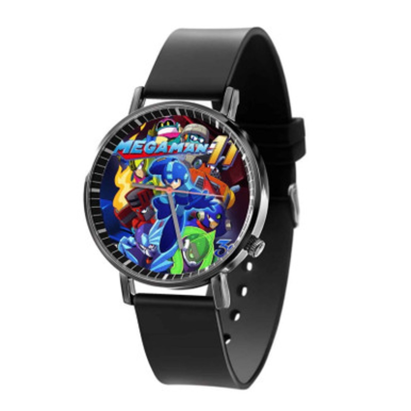 Mega Man 11 Black Quartz Watch With Premium Gift Box for Unisex
