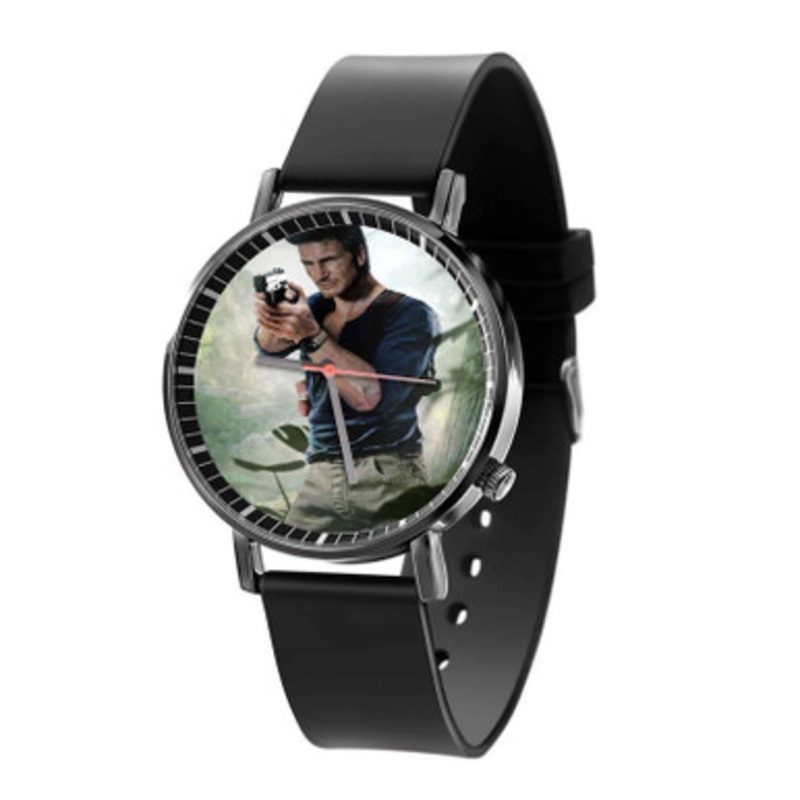 Nathan Drake Uncharted 4 Unisex Black Quartz Watch With Premium Gift Box