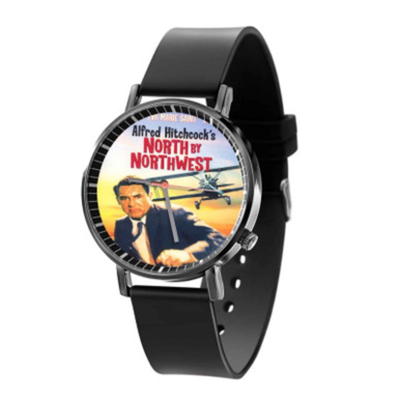 North by Northwest Unisex Black Quartz Watch With Premium Gift Box