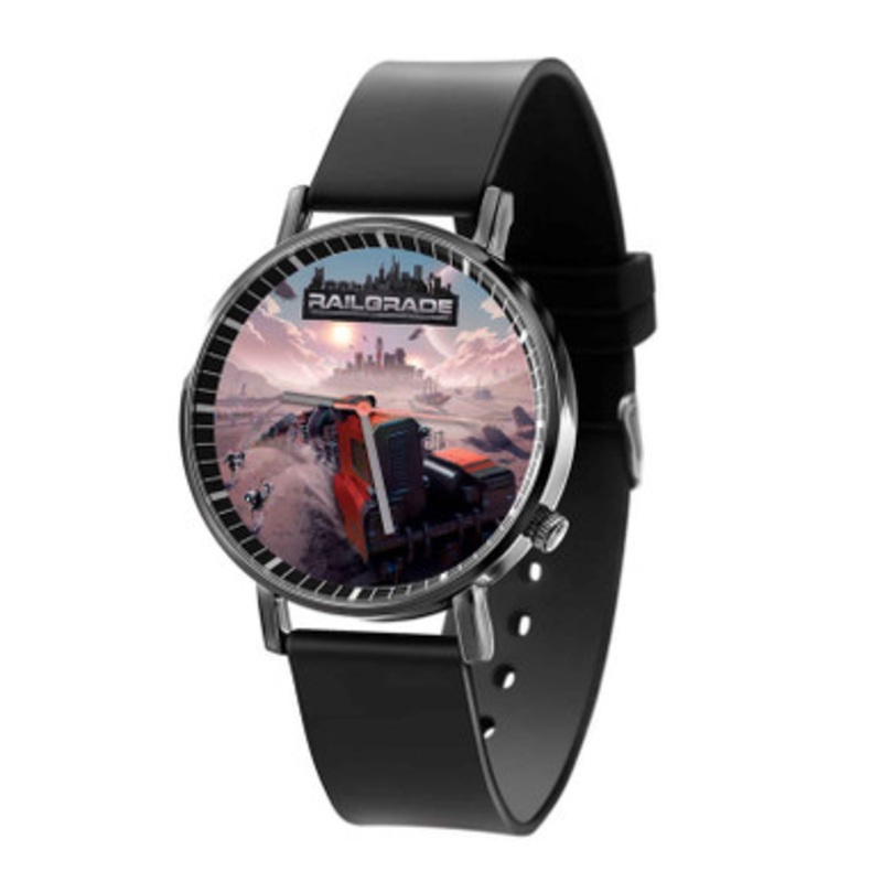 RAILGRADE Black Quartz Watch Unisex With Premium Gift Box