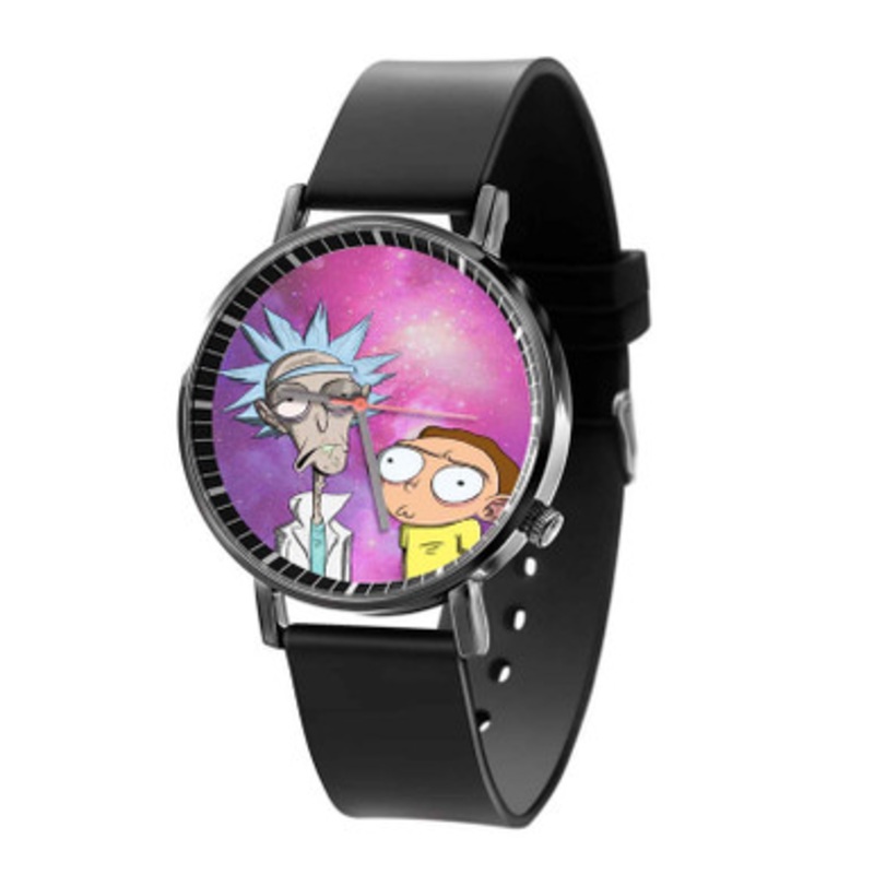 Rick and Morty Meme Unisex Black Quartz Watch With Premium Gift Box