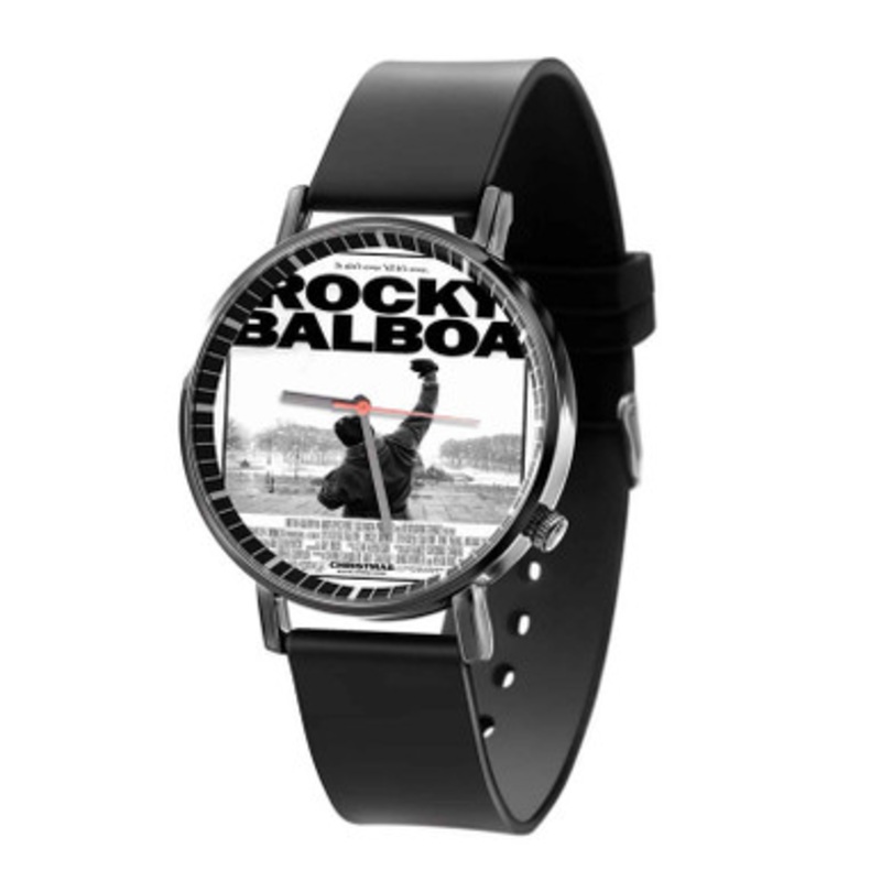 Rocky Balboa Black Quartz Watch Unisex With Premium Gift Box