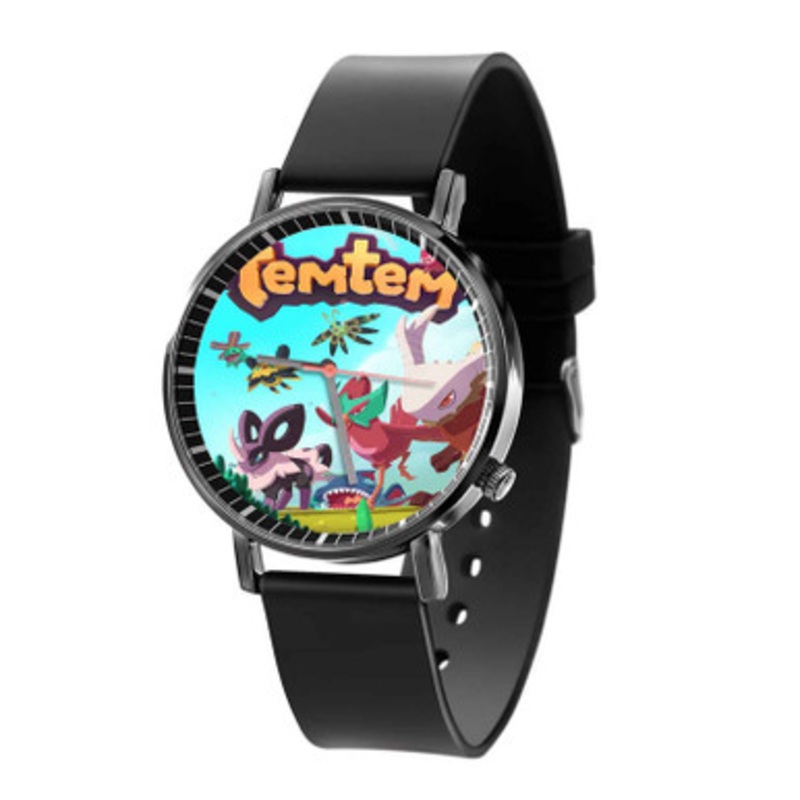 Temtem Black Quartz Watch Unisex With Premium Gift Box
