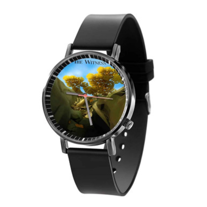 The Witness Montain Tree Unisex Black Quartz Watch With Premium Gift Box