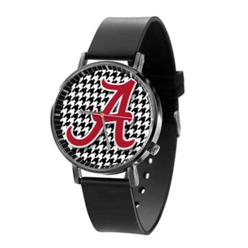 University Of Alabama Black Quartz Watch Unisex With Premium Gift Box