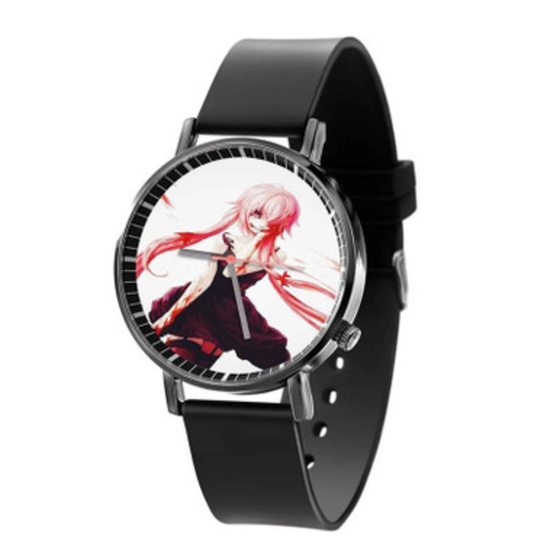 Yuno Kawaii Unisex Black Quartz Watch With Premium Gift Box