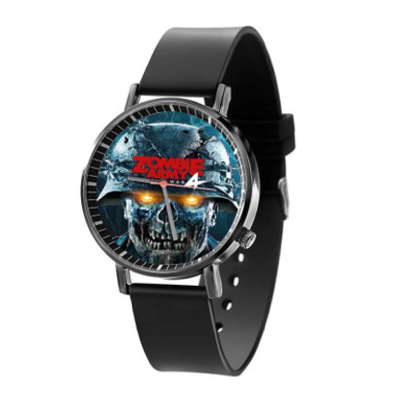 Zombie Army 4 Dead War Black Quartz Watch Unisex With Premium Gift Box