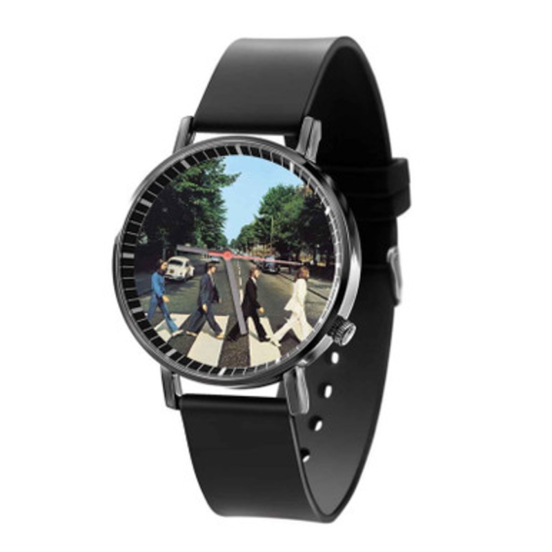 Abbey Road The Beatles Black Quartz Watch Unisex With Premium Gift Box