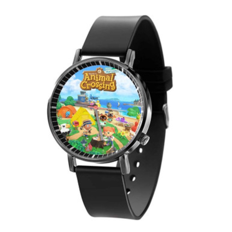 Animal Crossing New Horizons Black Quartz Watch Unisex With Premium Gift Box