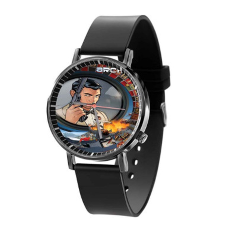 Archer WIth Gun Black Quartz Watch Unisex With Premium Gift Box