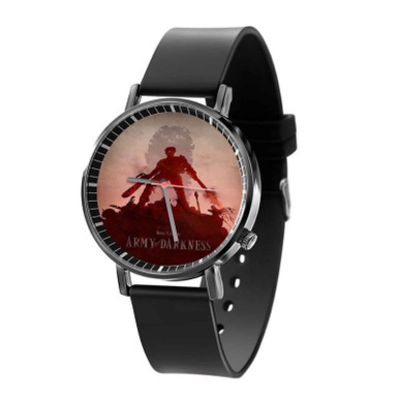 Army of Darkness Black Quartz Watch Unisex With Premium Gift Box