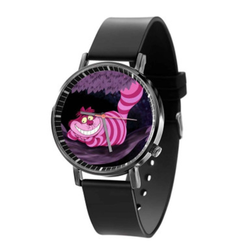 Cheshire Cat Disney Black Quartz Watch Unisex With Premium Gift Box