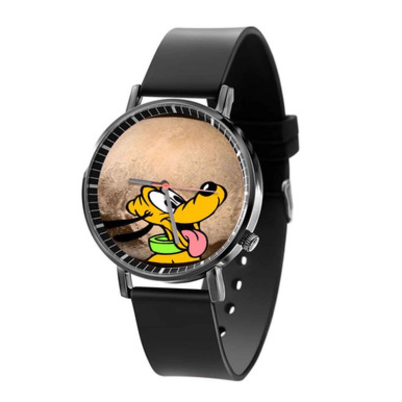 Disney Pluto Unisex Black Quartz Watch With Premium Gift Box