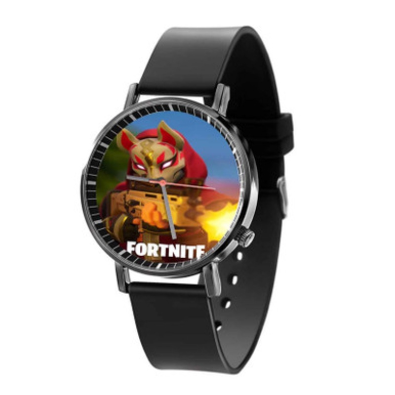 Fortnite 2 Black Quartz Watch With Premium Gift Box for Unisex