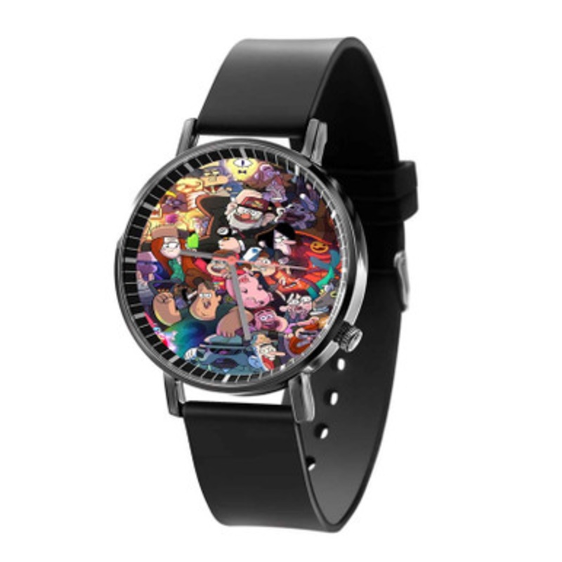 Gravity Falls All Characters Black Quartz Watch Unisex With Premium Gift Box