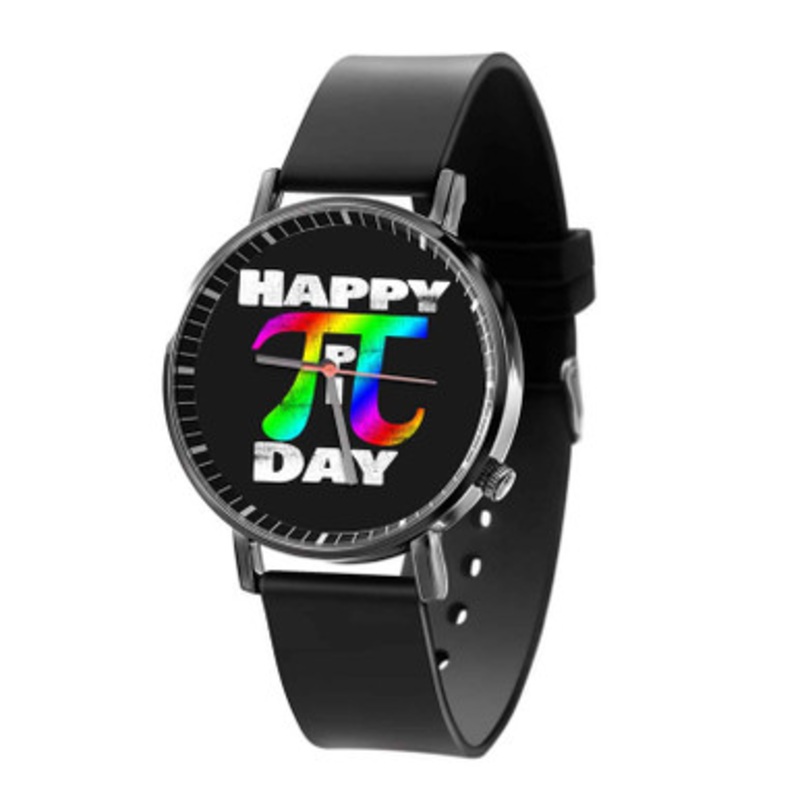 happy pi day Black Quartz Watch Unisex With Premium Gift Box