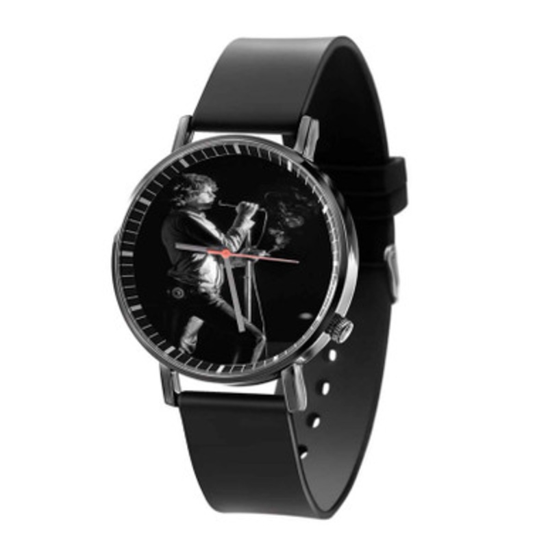 Jim Morrison Arts Black Quartz Watch Unisex With Premium Gift Box